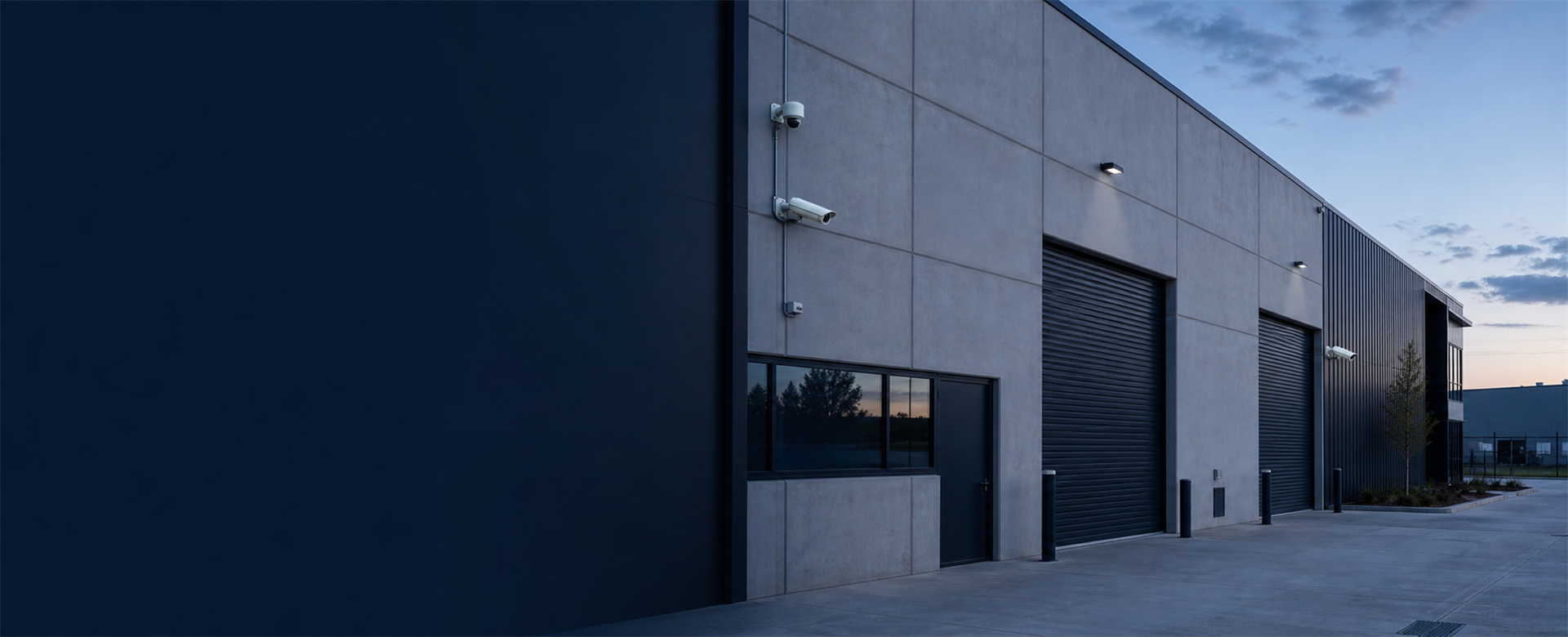 Commercial facility protected by CCTV